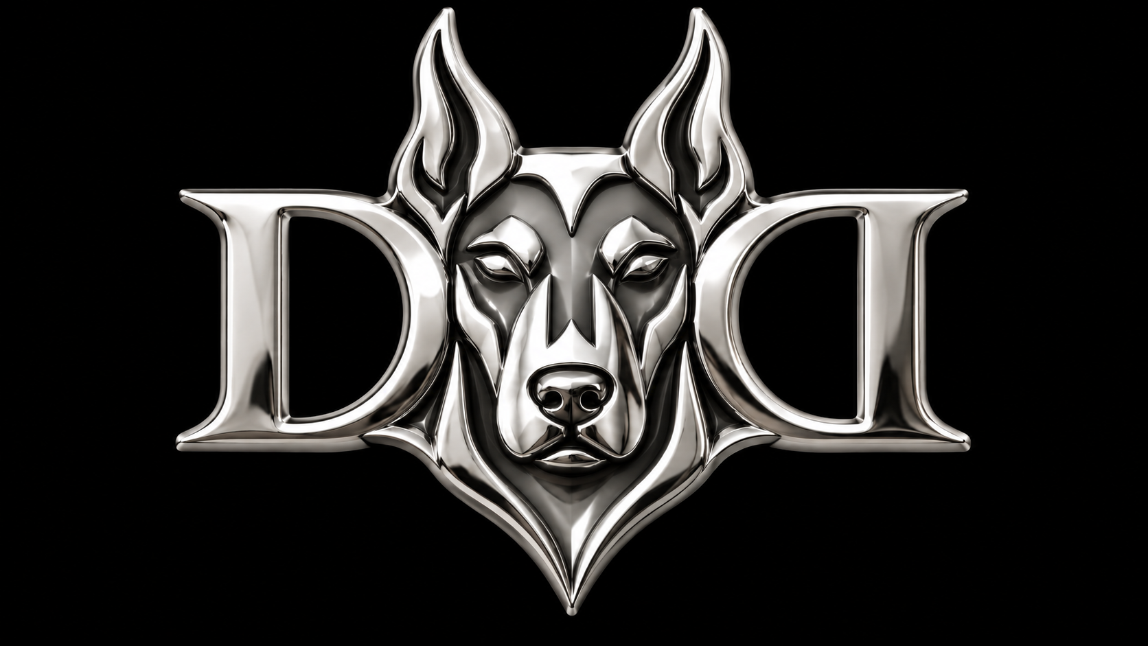 Doberman Designs silver emblem